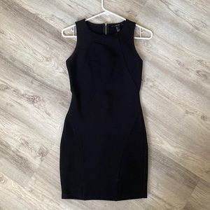 Mini bodycon black dress